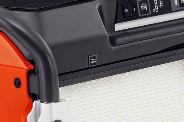 A 100 HEPA test button