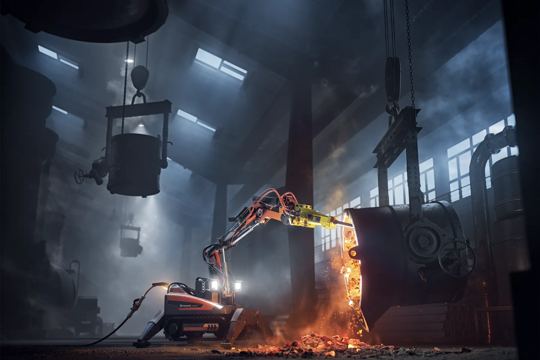 Husqvarna DXR in action – Smelting