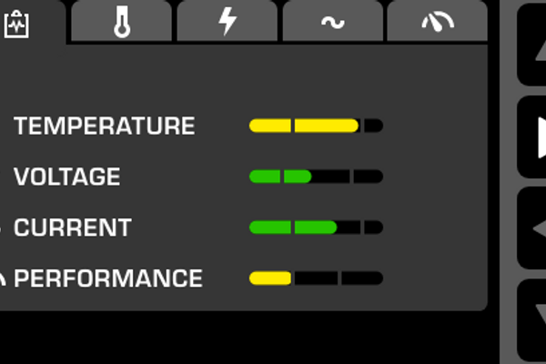 DXR remote screen machine status