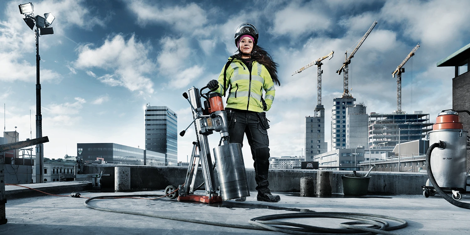 Husqvarna concrete core drilling equipment