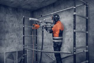 Dry drilling with DM 210 SP