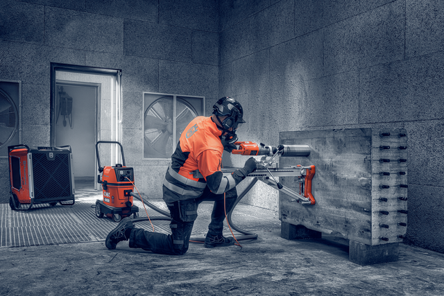 Dry drilling with DM 210 SP