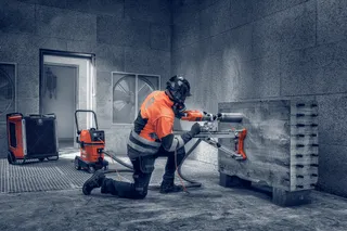 Dry drilling with DM 210 SP