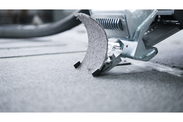 Surface preparation equipment closeup