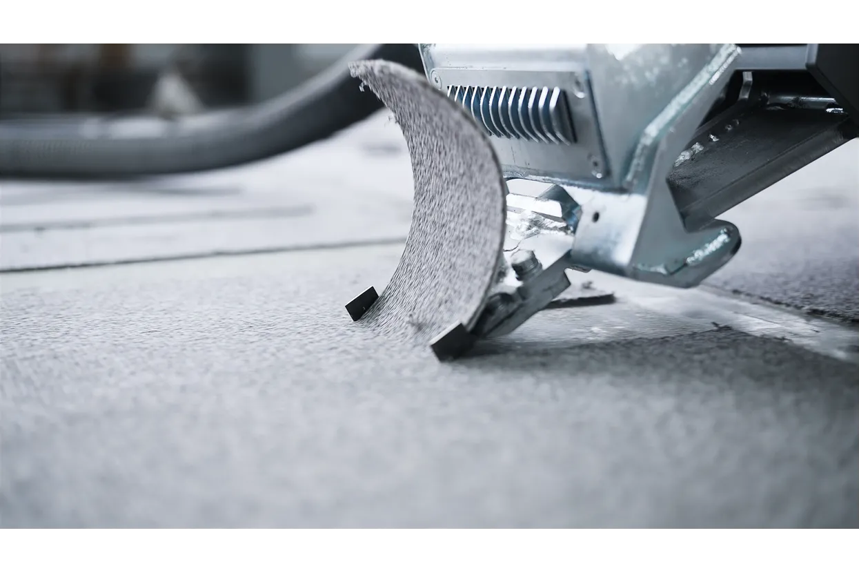 Surface preparation equipment closeup