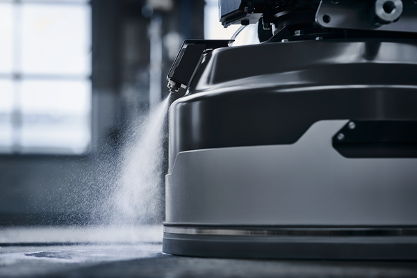 Mist cooler system, close up