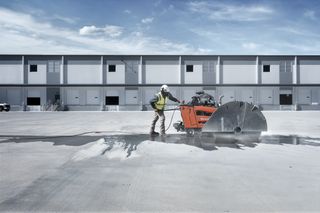 Floor saw Ulti-Grit application