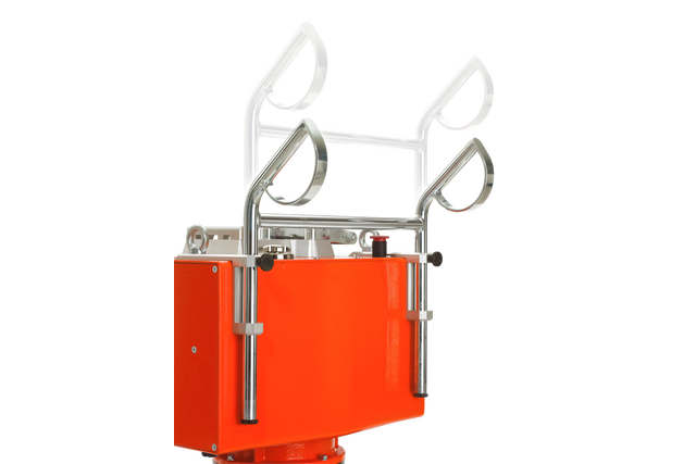 PP 455 E, adjustable handles