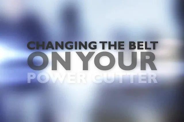 How to change the belt on your power cutter (BR-PT)