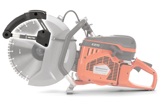 Smart Guard blade guard on K 970 with Elite-Cut Exo-Grit