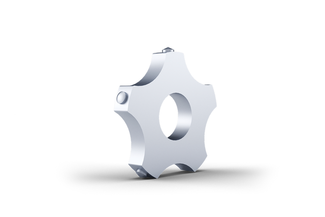 Tungsten Carbide tipped Cutter 5 pt. Ø16 × Ø44 × 6 mm