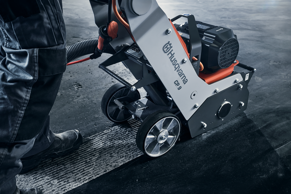 CP 9 scarifier - result on floor
