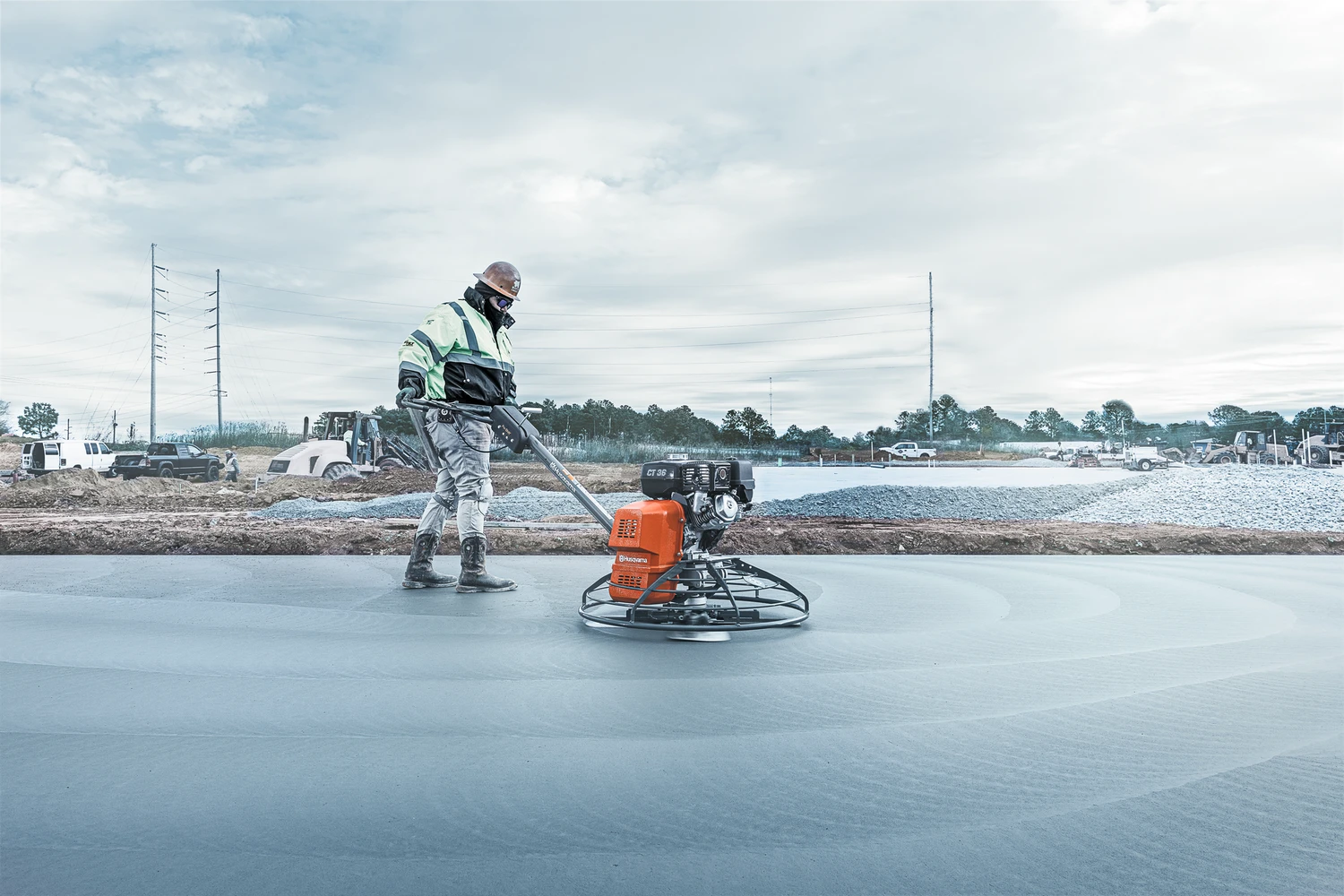 Lightweight walk-behind power trowels | Husqvarna INT